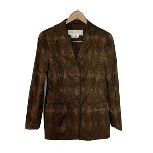 Escada Margaretha Ley VTG Career Brown Blazer